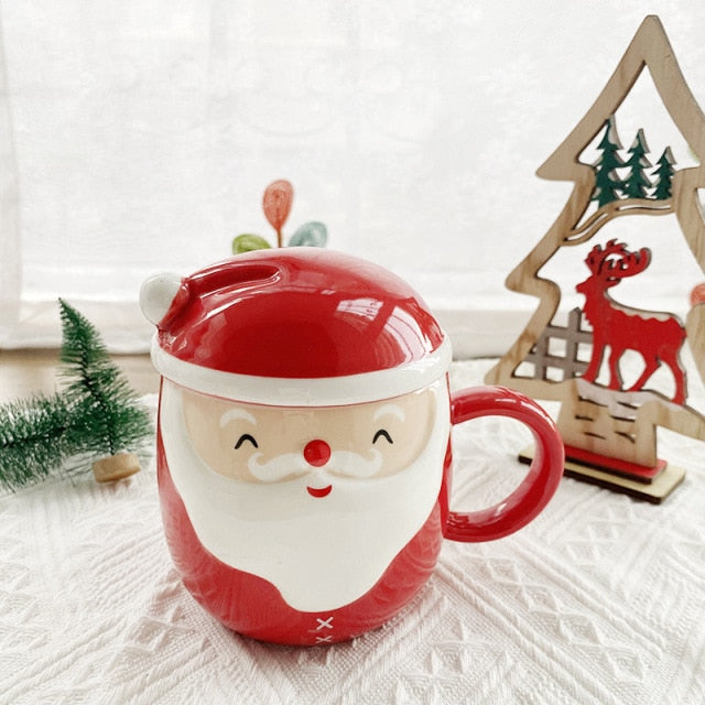 Creative Santa Ceramic Tea Mug