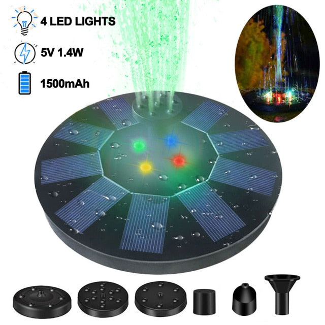 Floating Solar Powered Water Fountain