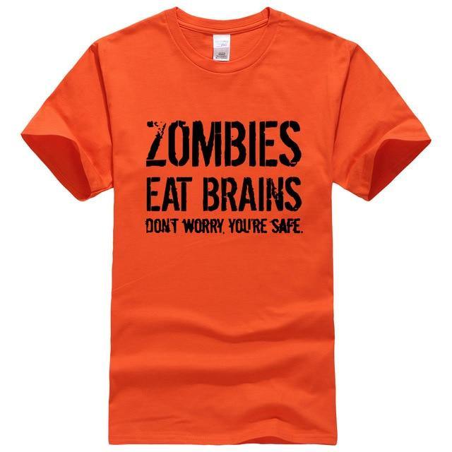 Zombies Eat Brains Funny T-shirt