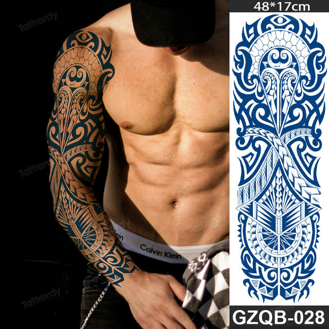 Long Lasting Full Arm Sleeve Tattoo Sticker