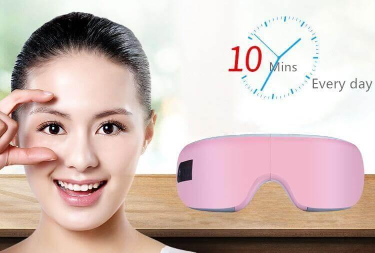 Rechargeable Wireless Electronic Heated Dry Eye Massager with Air Pressure