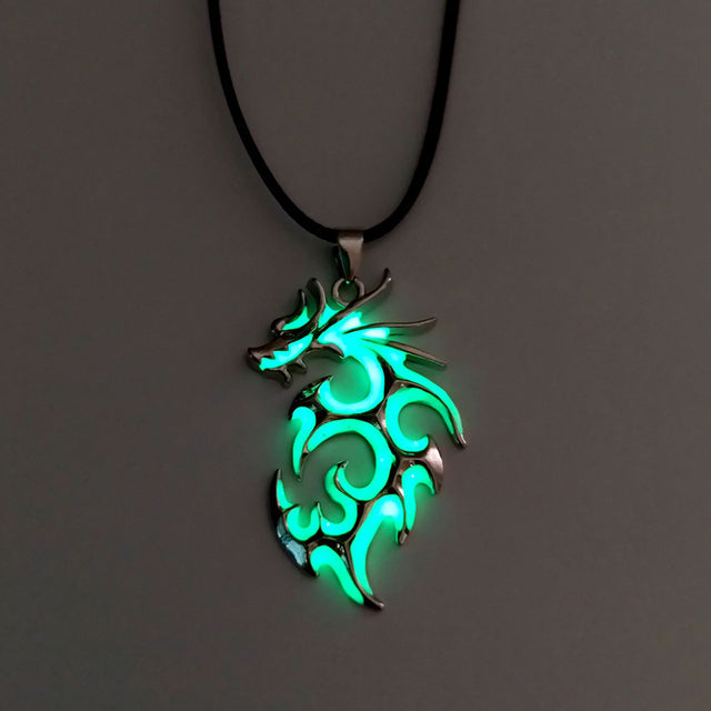 Vintage Luminous Dragon Necklace