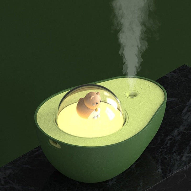 Cute Avocado Humidifier Night Lamp