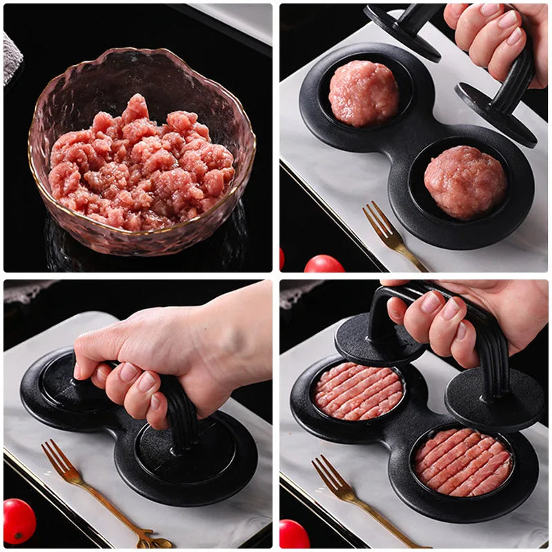 Ultimate Double Grid Burger Rice Ball Molding Gadget