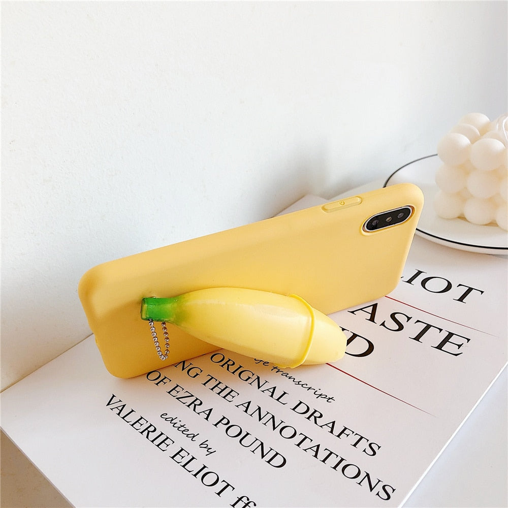 Funny Stress Reliever 3D Banana Phone Case