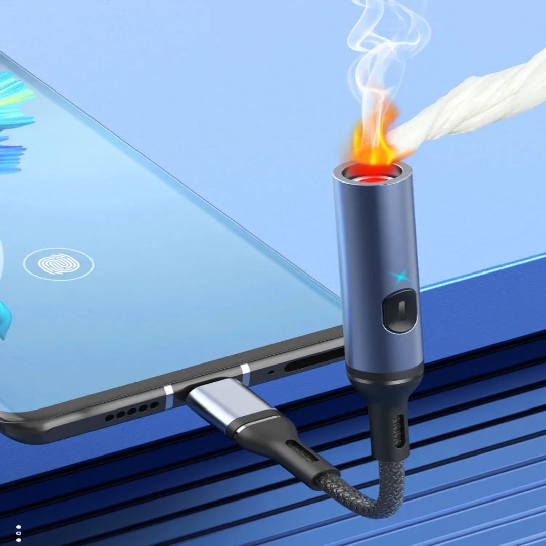 Compact USB-C Travel-Friendly Lighter