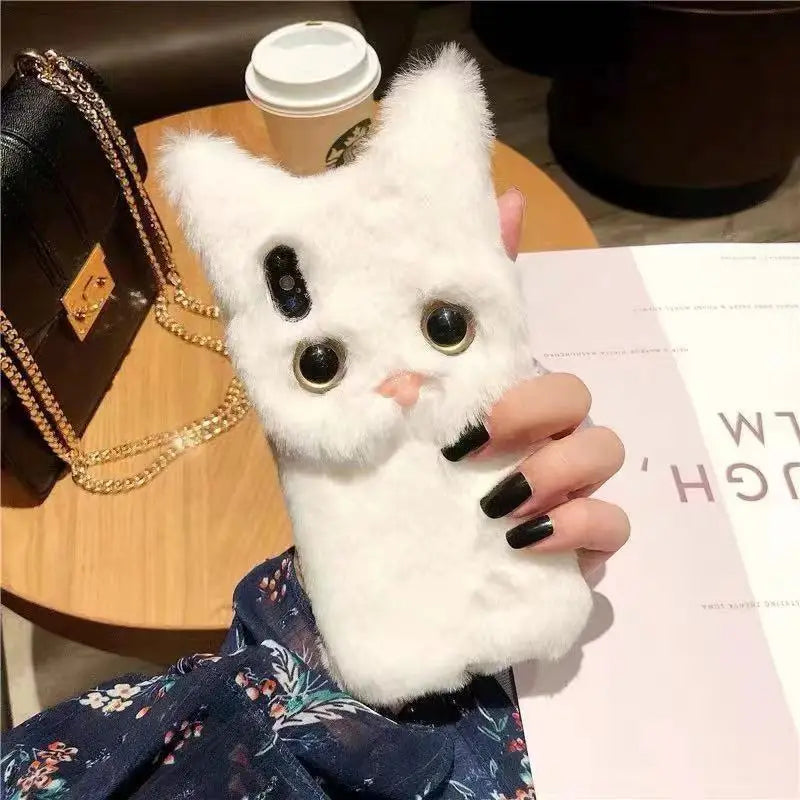 Fluffy Cat Warm Plush Fluffy iPhone Case