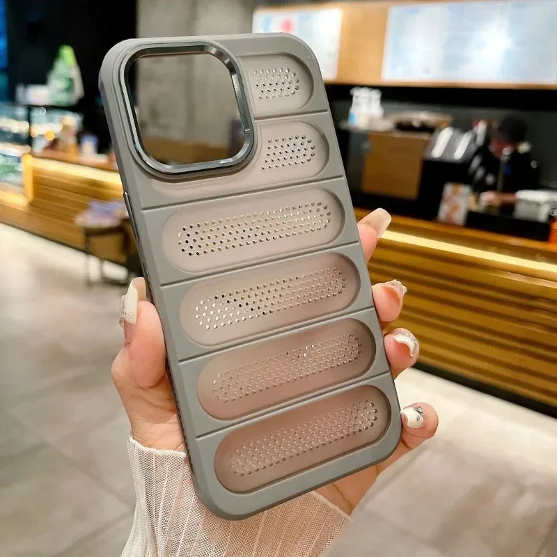 Heat Dissipation Protective Breathable Mesh Phone Case