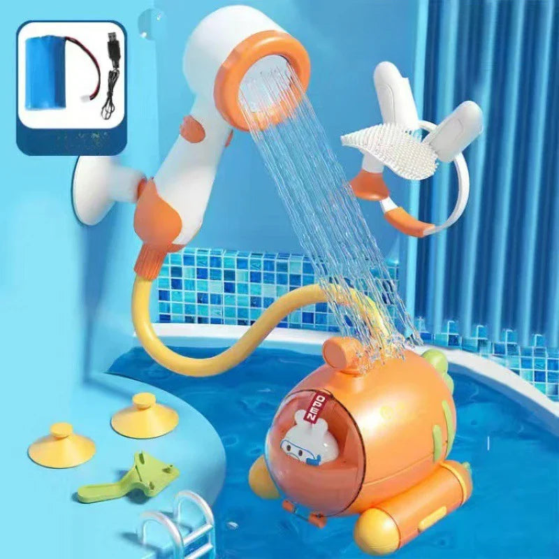 Mini Submarine Baby Bathing Shower Head Set