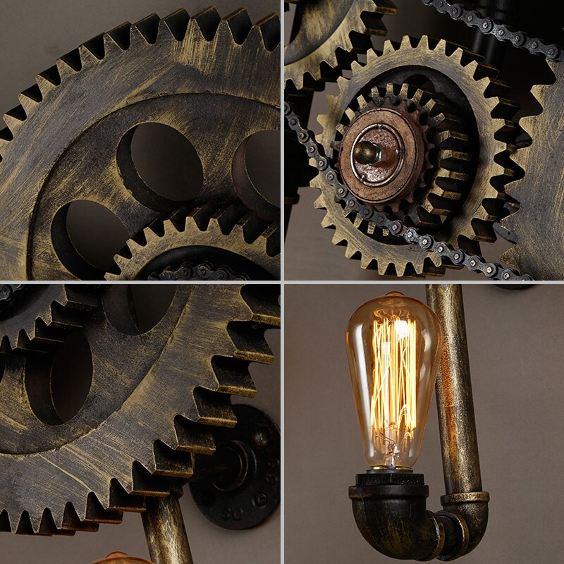 Loft Style Edison Wall Sconce Style Iron Water Lamp