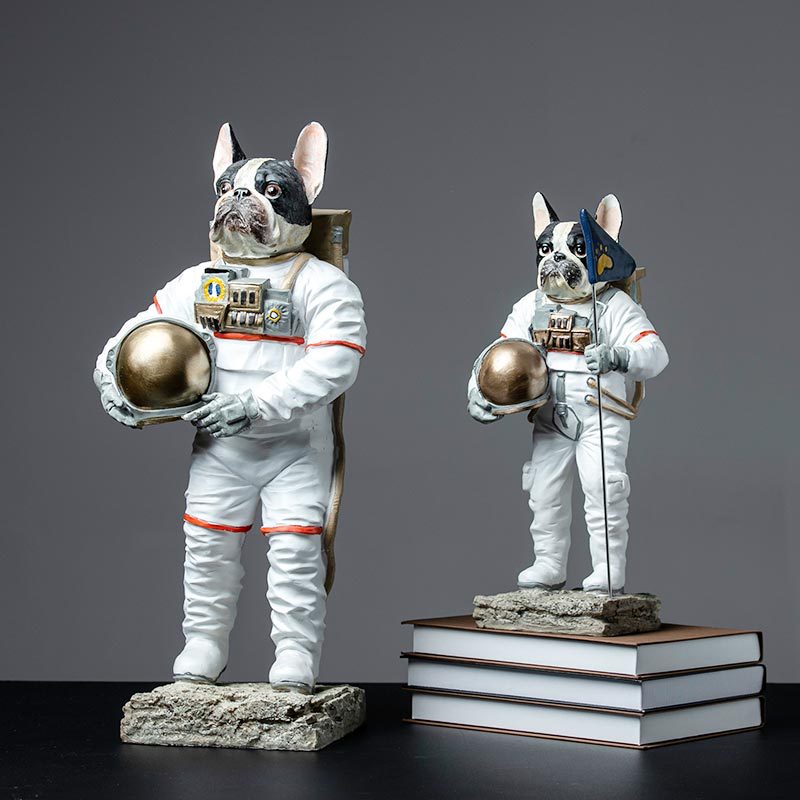 Modern Dog Astronaut Resin Figurine