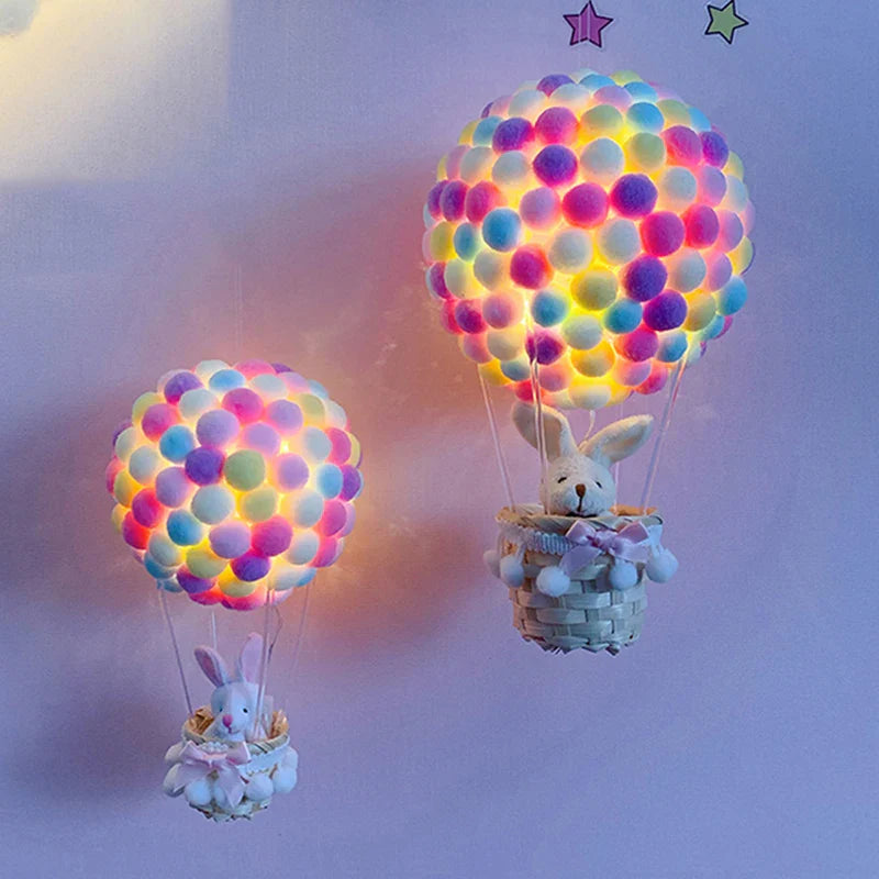 DIY Hot Air Balloon-Shape Flying Animals Night Lamp