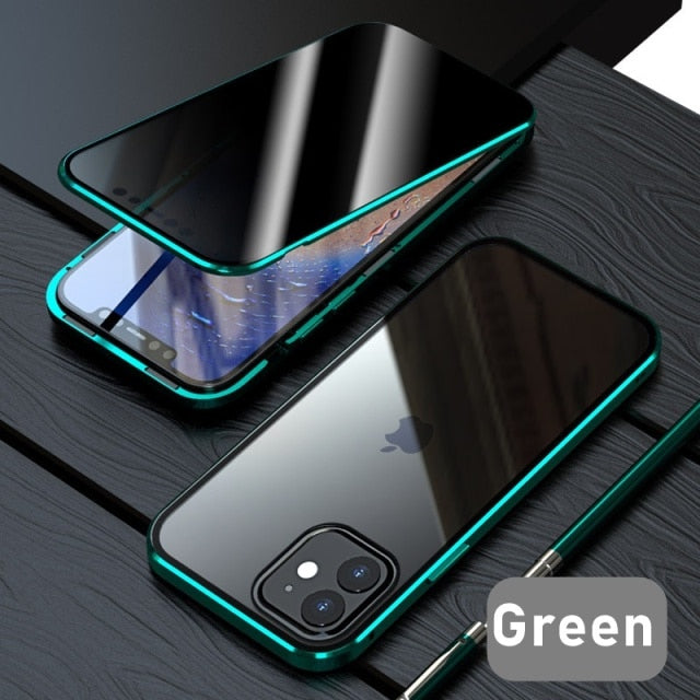 Magnetic Protective Anti-Spy iPhone Case