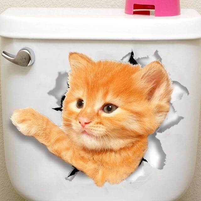 3D  Pet Wall and Bathroom Stickers