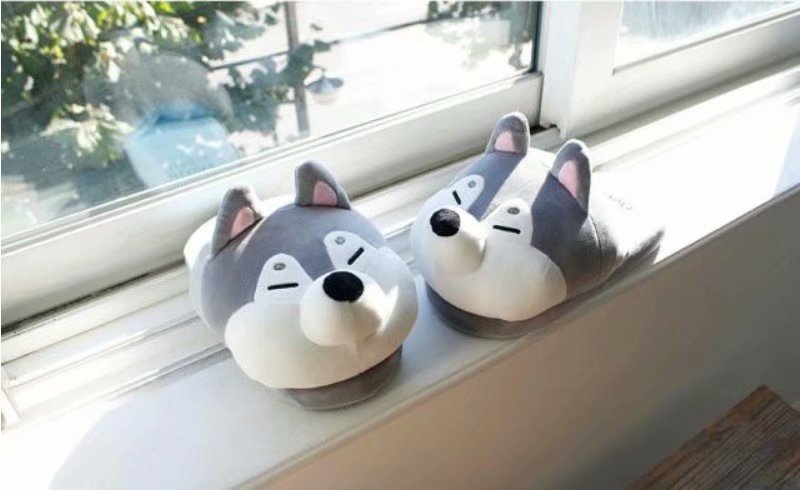 Cute Cartoon Puppy Cozy Indoor Slippers