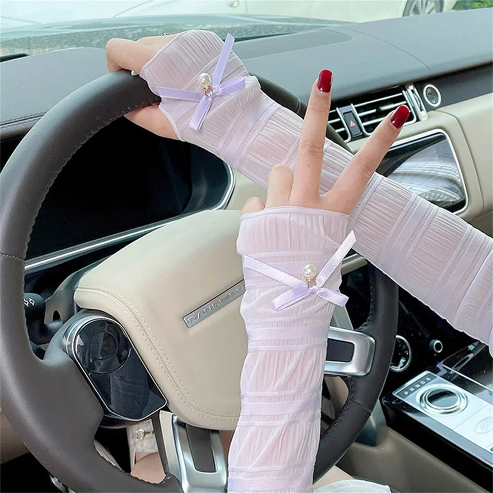 Elegant Long Fingerless Arm Sleeve