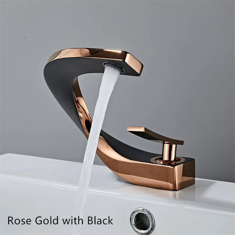 Nordic Arch Artistic Deck Mounted Faucet