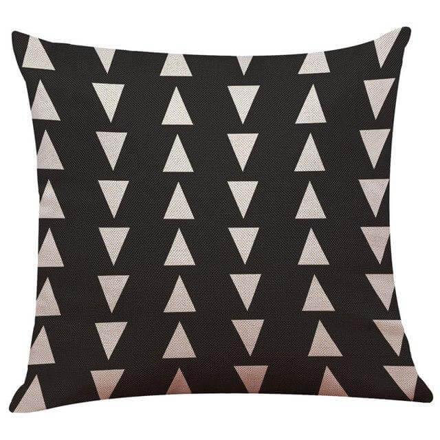 Geometrical Lovely Black and White Home Pillow Cases