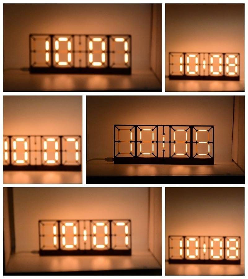 Nordic Double-Sided LED Clock