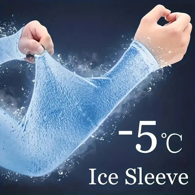 Sun Protection Ice Cooling Silk Arm Covers