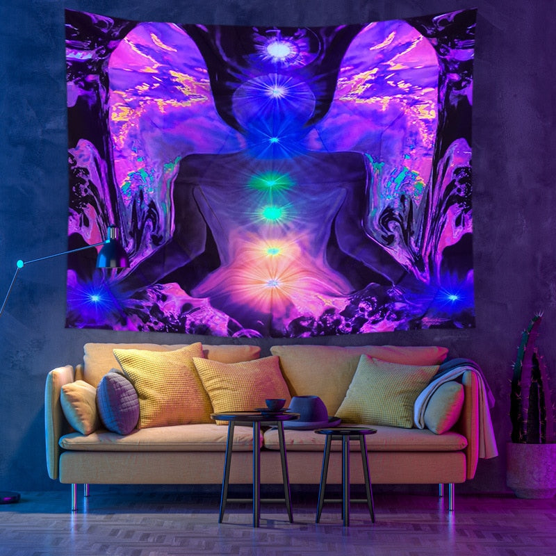 Colorful Glowing Luminous Tapestry