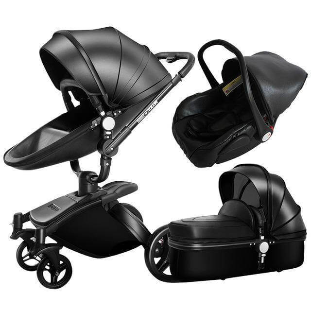 360 Degree Rotation Baby Stroller 3 in 1 with Car Seat