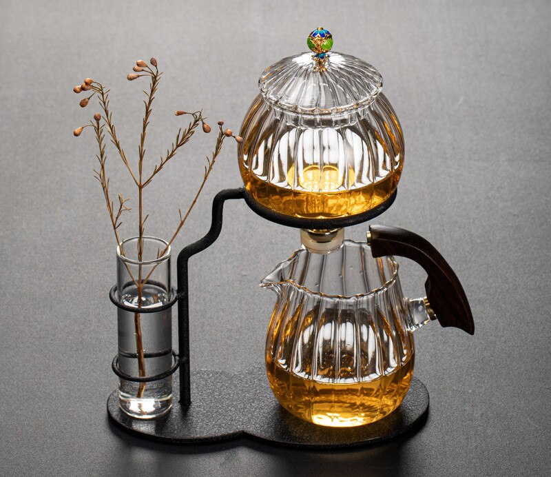 Nature Leaf Magnetic Semi-Automatic Tea Set