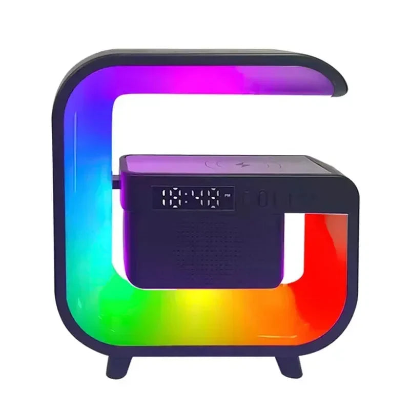 RGB Wireless Charging Bluetooth Futuristic Night Lamp Speaker