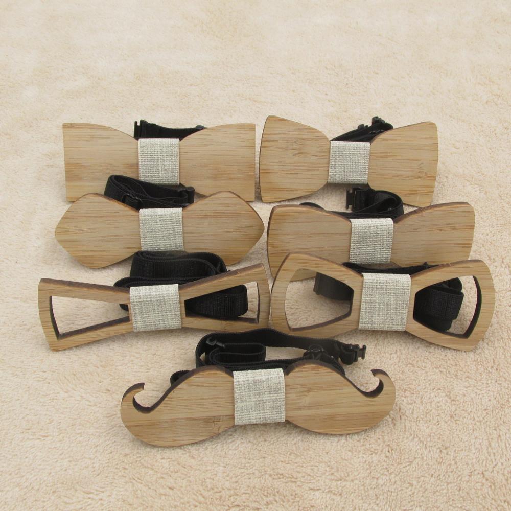 Wooden Bow Tie Made Of Anchor Glasses