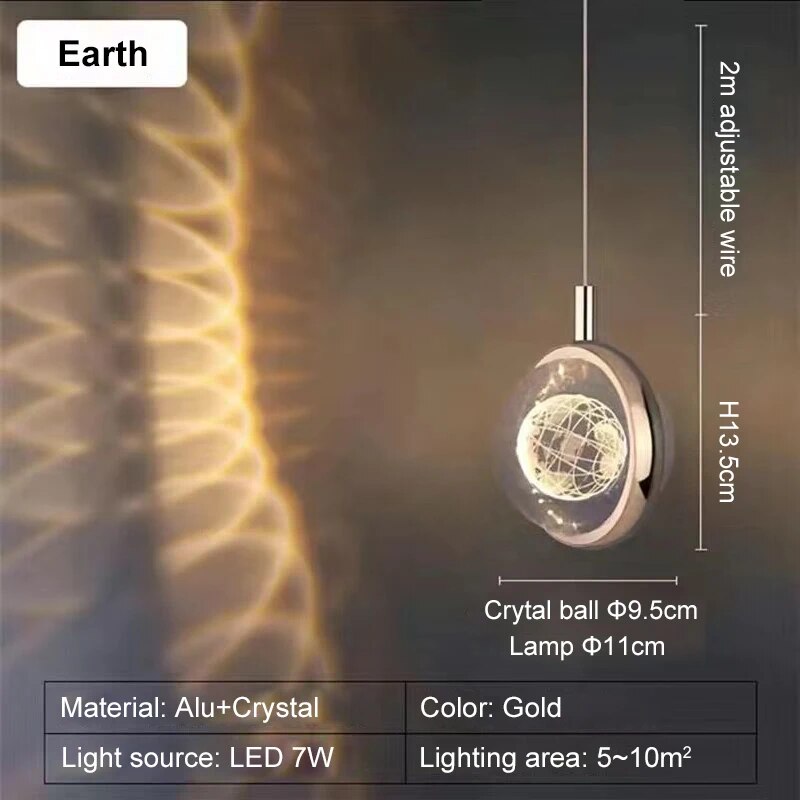 Romantic Crystal Rotating Mood LED Lights