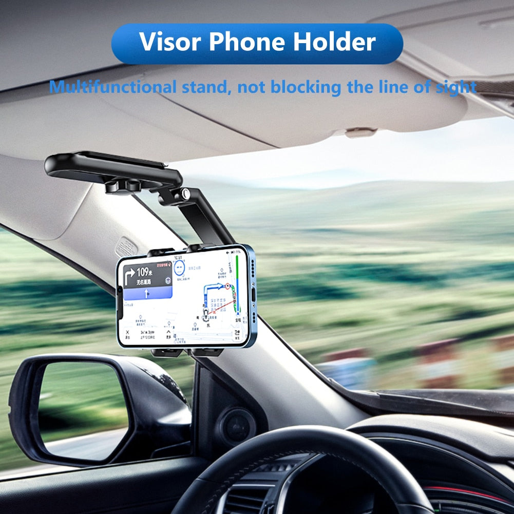 Sun Visor Car Rotating Phone Holder Clip