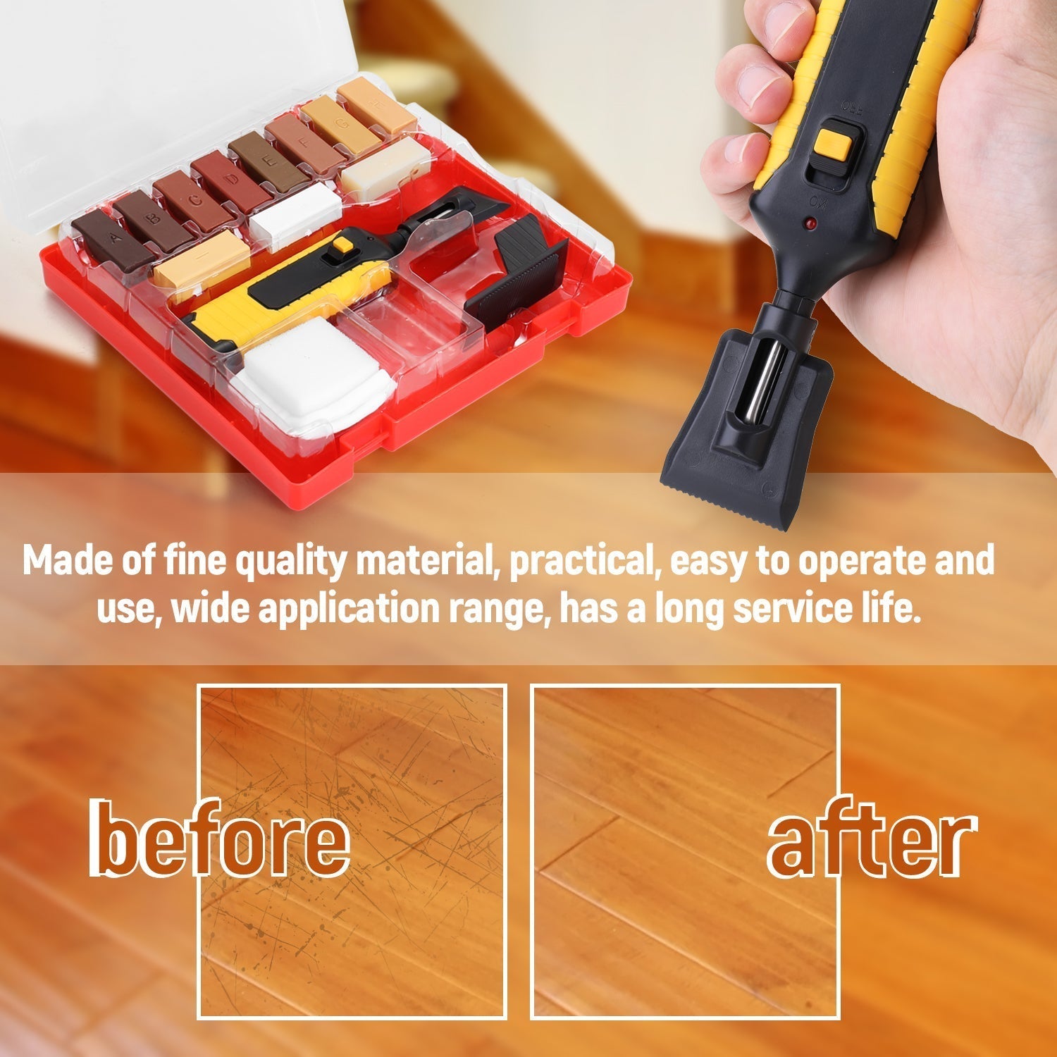 Floor Laminate Scratch Repair Tool Set