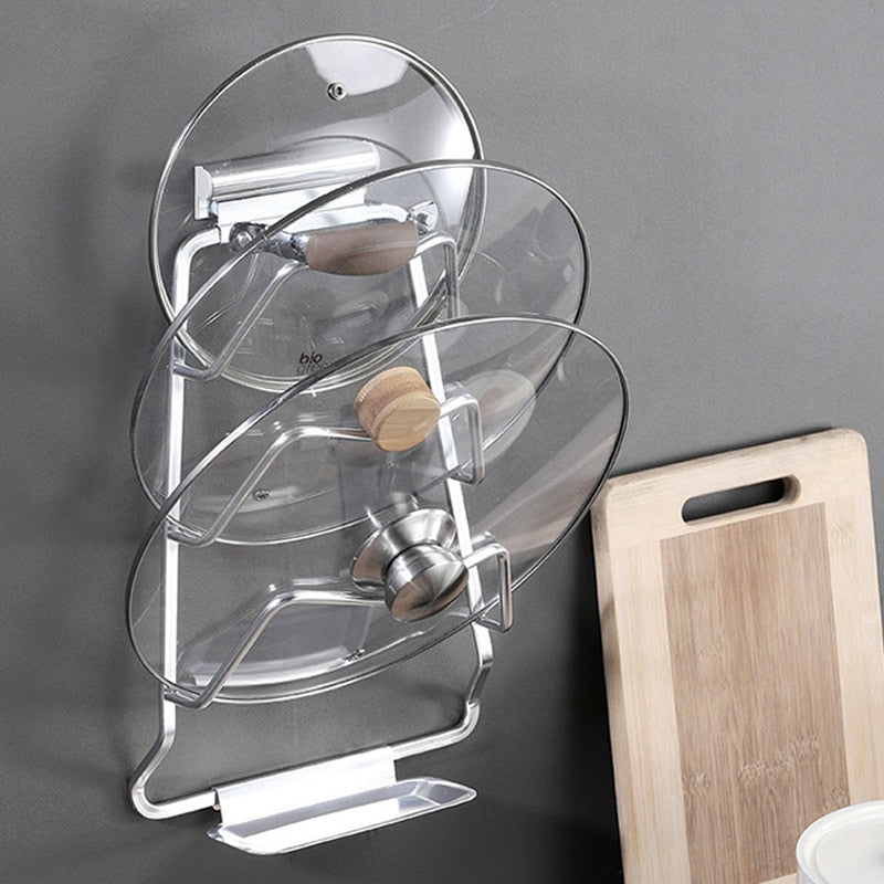 Wall-Mounted Extreme Pot Lid Holder Rack