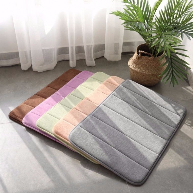 Memory Foam Water Absorbent Bathroom Mat