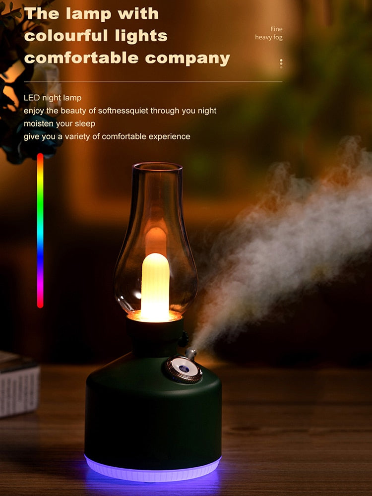 Retro Air Humidifier Wireless Aroma Diffuser Lamp