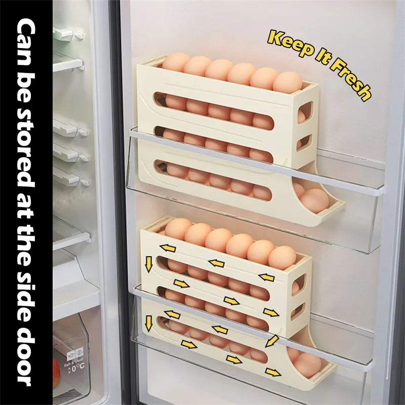 Eggs Dispenser Fridge Organizer Rack