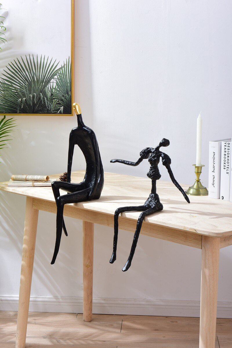 Modern Abstract Metal Home Decor Figures