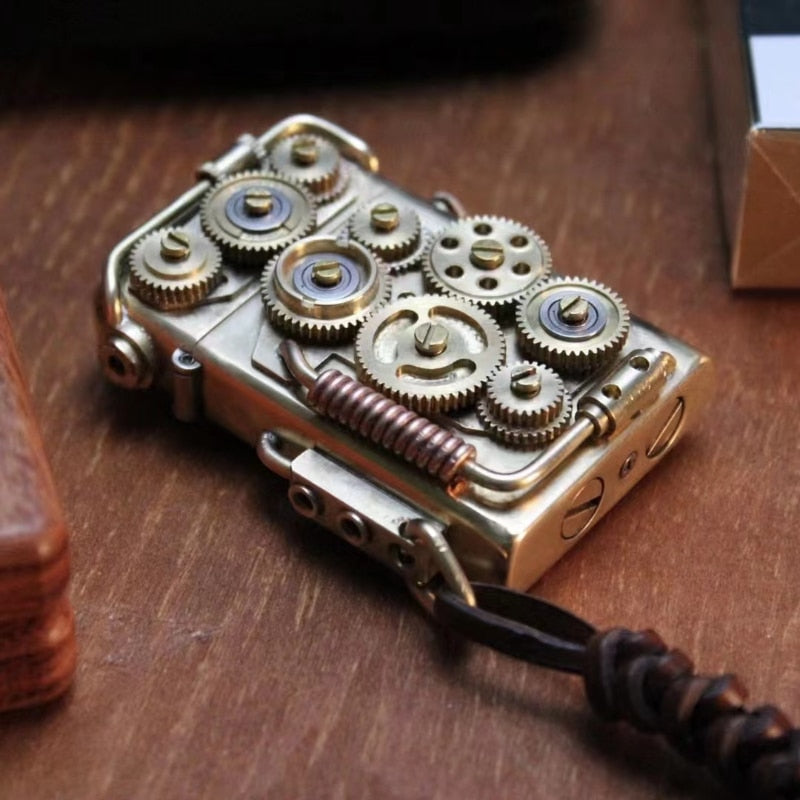 Handmade Vintage Raw Copper Automatic Lighter