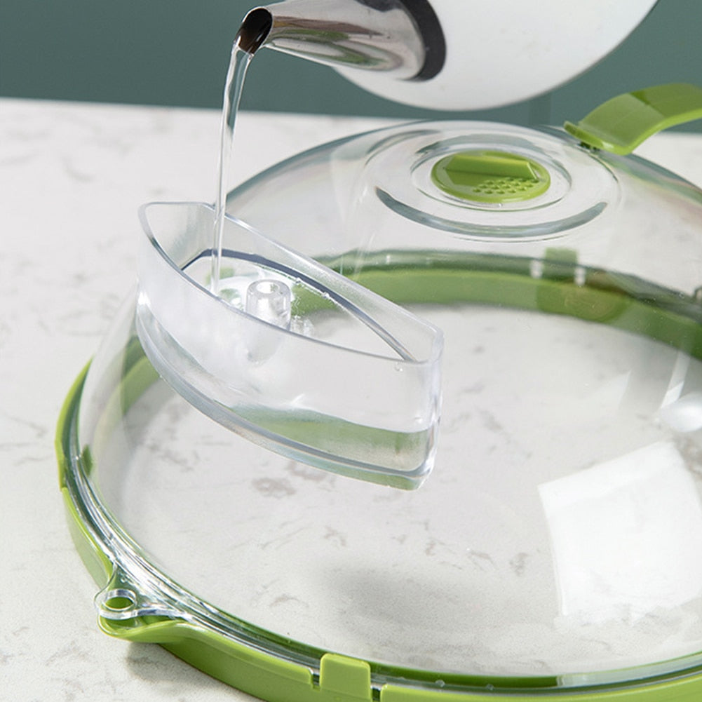 Adjustable Vent Transparent Microwave Cover Lid