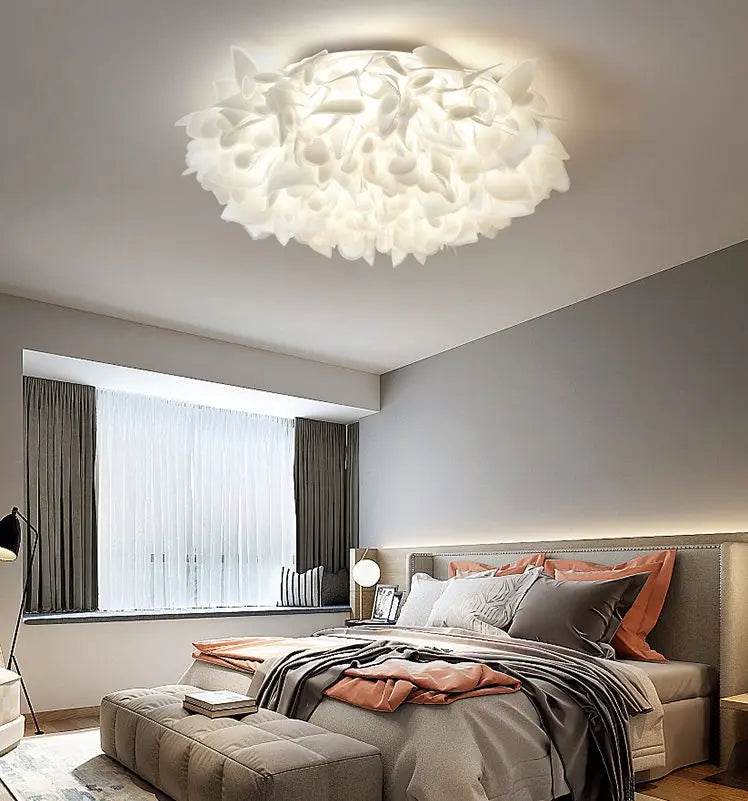 White Flower LED Multi-Mode Dimming Home Ceiling Lamp