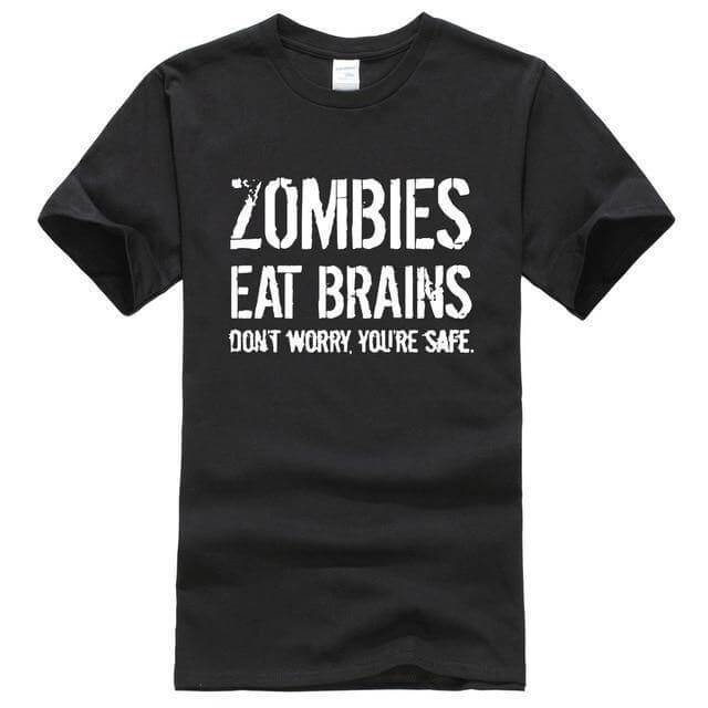 Zombies Eat Brains Funny T-shirt