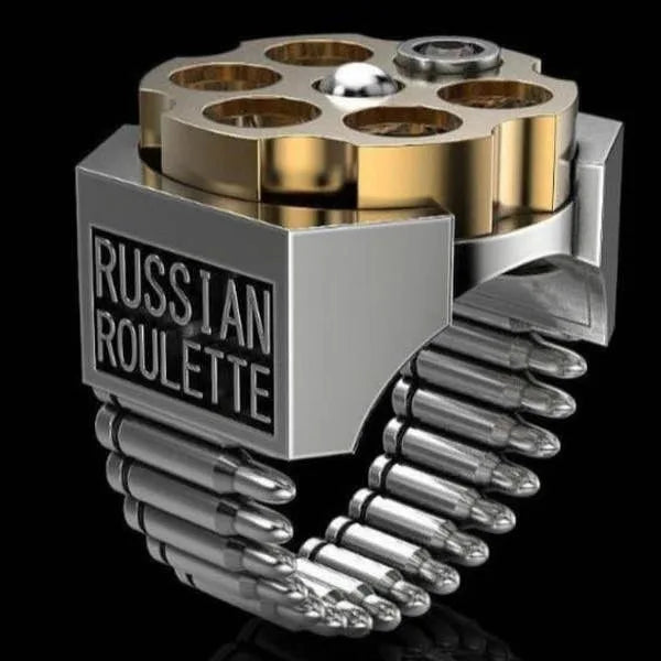 Russian Roulette Bullet-Shaped Self-Defense Ring