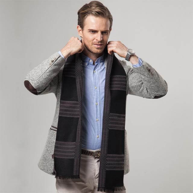 New Striped Cashmere Scarf