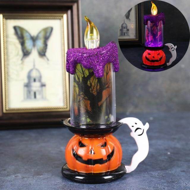 3D Pumpkin Skeleton Halloween Candle Lights