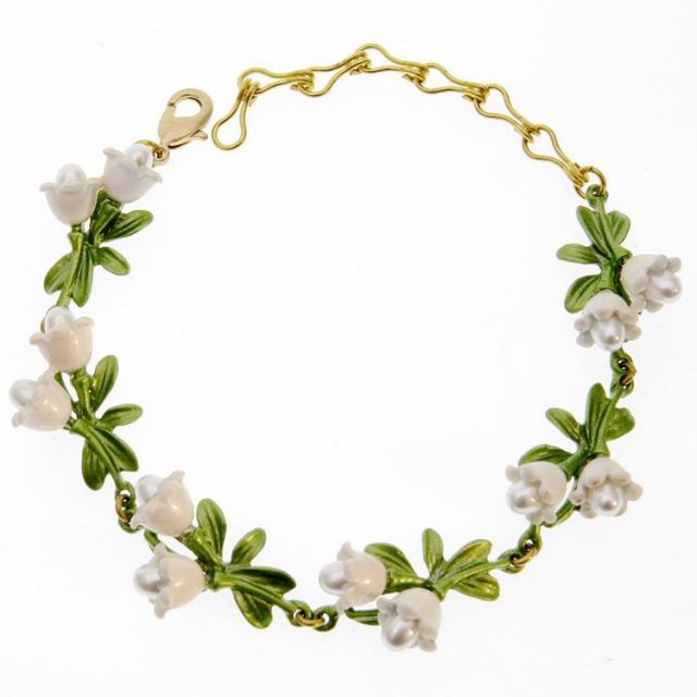 Retro Orchid Flower Bracelet