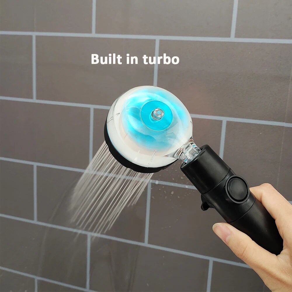 Multi-Color Temperature Display Shower Head