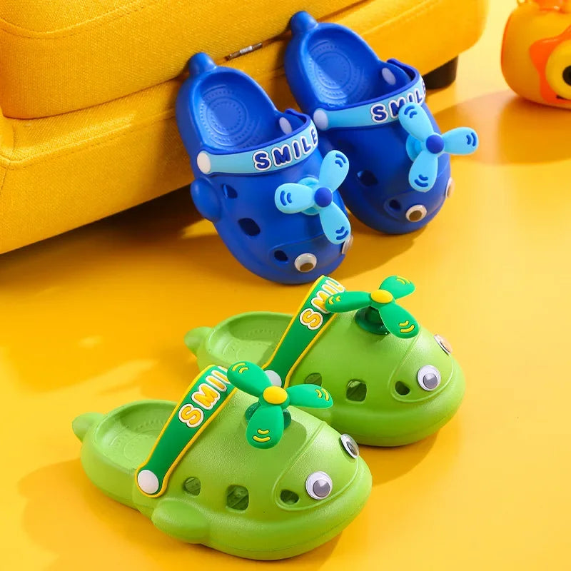 Cute Helicopter Kids Soft Slippers