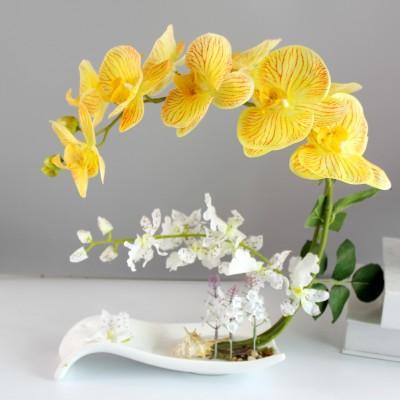 Artificial Butterfly Orchid Flowers Set