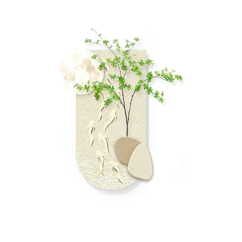 Three-dimensional Green Plant Green Plant Wall Art