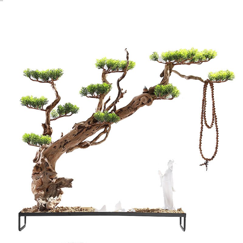 Chinese Zen Root Carving Landscape Home Decor